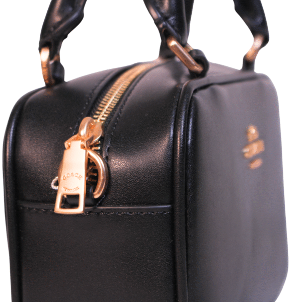 COACH | MINI BOXY SATCHEL CUIR NOIR